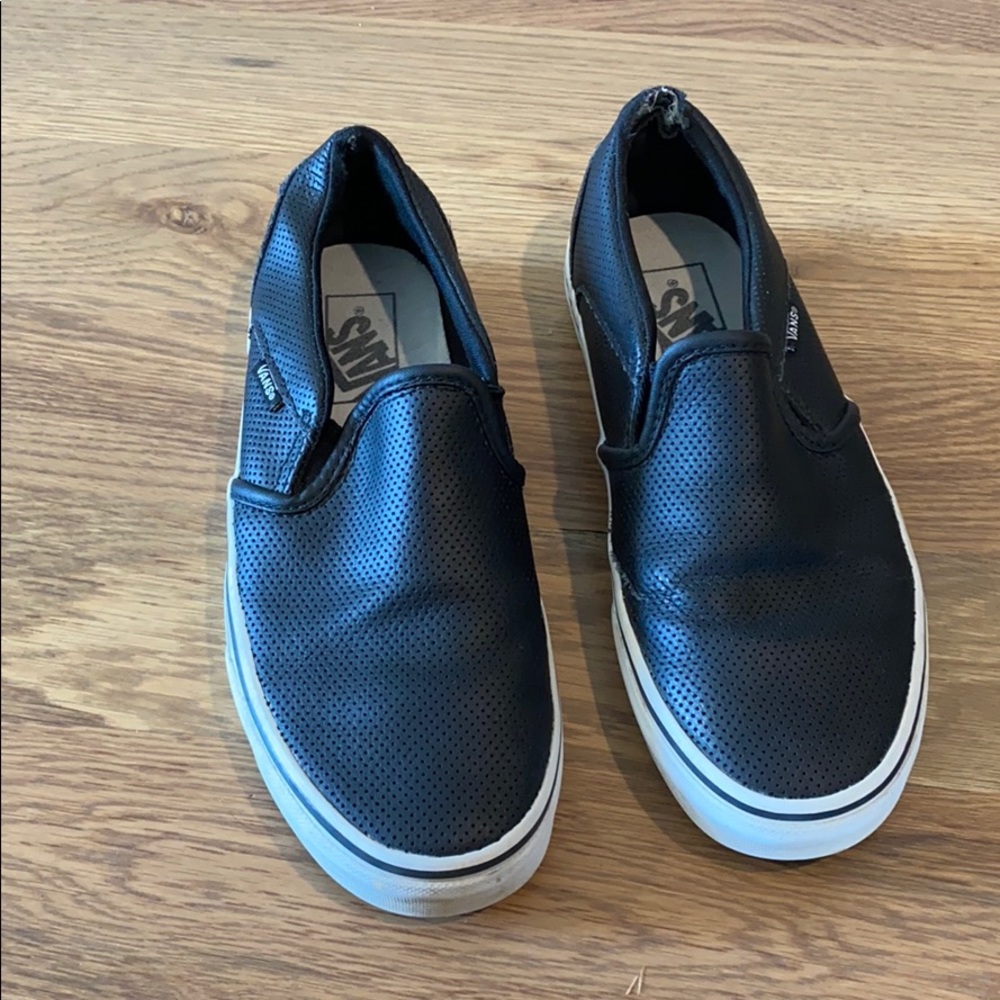 black slip on vans
